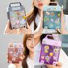 Cute Student Silicone Straw Plastic Water Cup With Sealant For Office And Outdoor Use