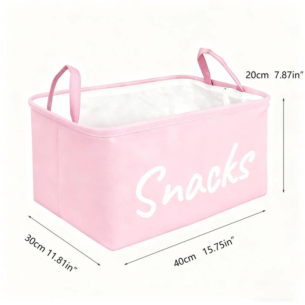 Cotton-Linen Home Foldable Storage Box Large Capacity Storage Basket Multi-Functional Storage Tote Toy Basket for Bedroom