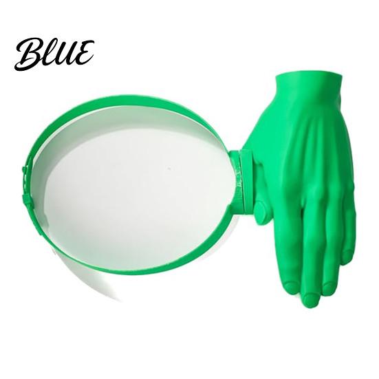 Summer Sun Hat 3D Printed Head-Mounted Visor UV Protection Ergonomic Hands-free Palm Design Wearable Head Mount Shade Cap with Open Frame Breathable