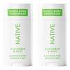 Native Full Body Deodorant Cucumber & Mint 65g 2 Pcs