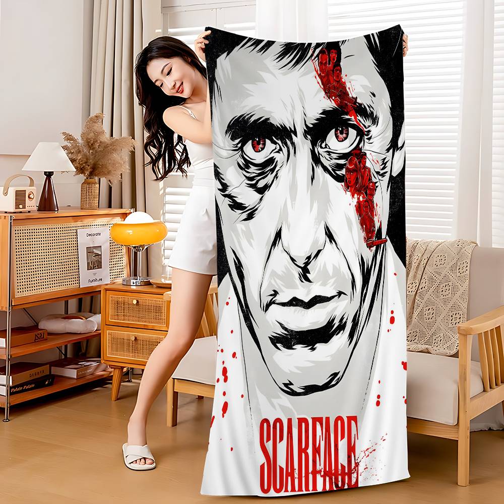 Scarface The World is Yours Classic Movie Microfiber Beach Towel Absorbent Quick dry Soft Yoga Swimming Resort Mountain Towel