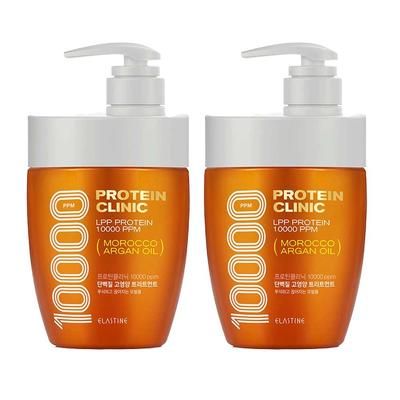 Elastin Protein Clinic 10000 High-Nutrition Protein Treatment Floral Musk Fragrance, 700ml, 2 Units