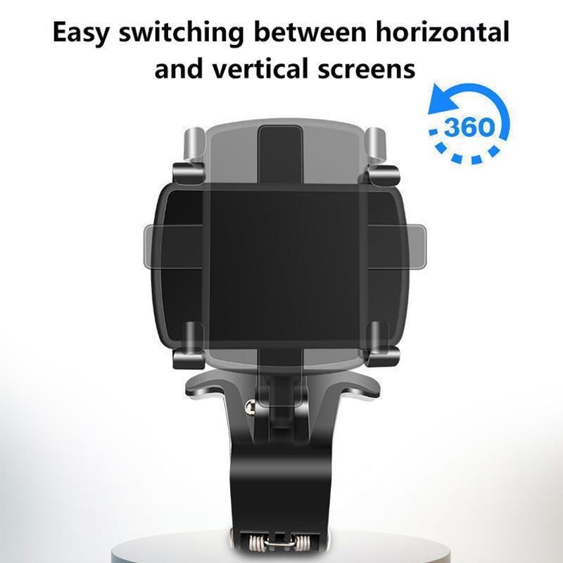Car Mobile Phone Holder Multi-Function Rotating Instrument Panel Rearview Mirror Navigation Holder Gps Widely Compatible