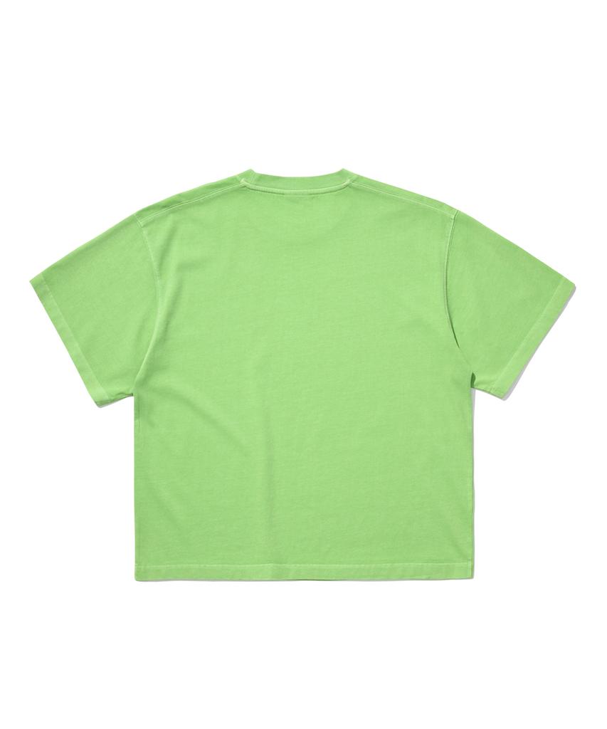 1993STUDIO 93 Spray Pigment Crop Fit T-Shirt_Green