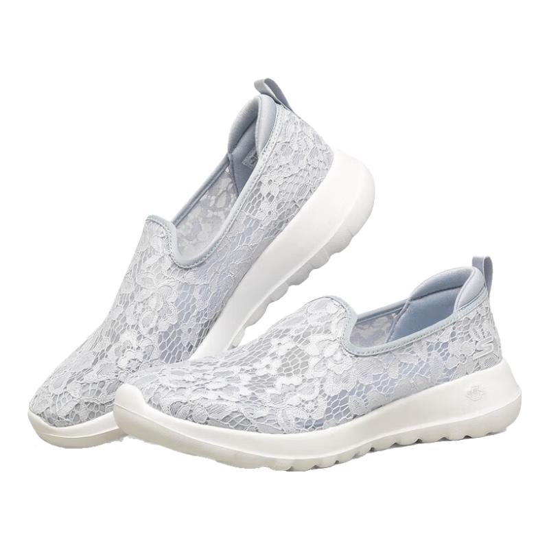 Skechers Women's Breathable Lace Slip-On Walking Shoes 896020