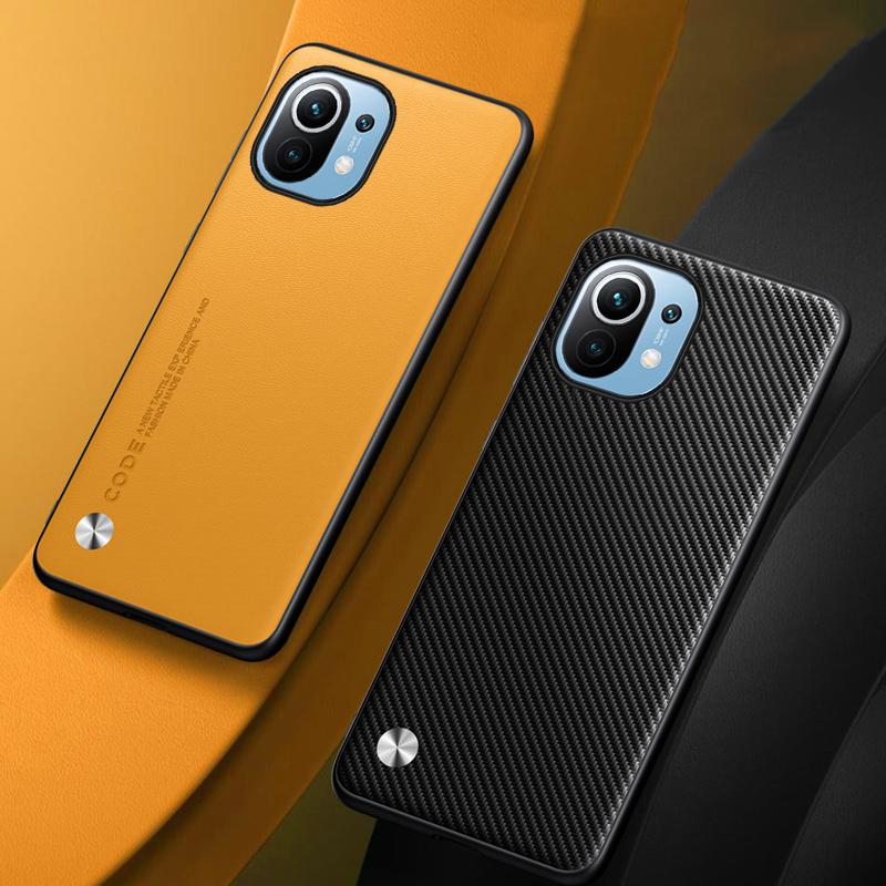 Luxury PU Leather Case For Xiaomi Mi 11 Mi11 Back Cover Silicone Shockproof Full Protection Phone Case For Xiaomi 11 5G Xiaomi11