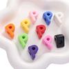 10PCS Colorful Loose Beads DIY DIY Jewelry Making Kit New 26 Letter Beads  DIY Bracelet Keychain