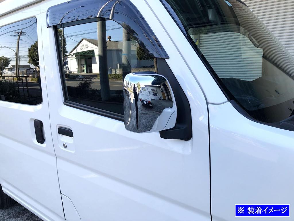 BRIGHTZ Chrome Door Mirror Covers for Toyota Hijet Cargo with 710 Hijet S700V/S710V [MIR-SID-333] (Compatible 700V, 710V, 700, Cargo)
