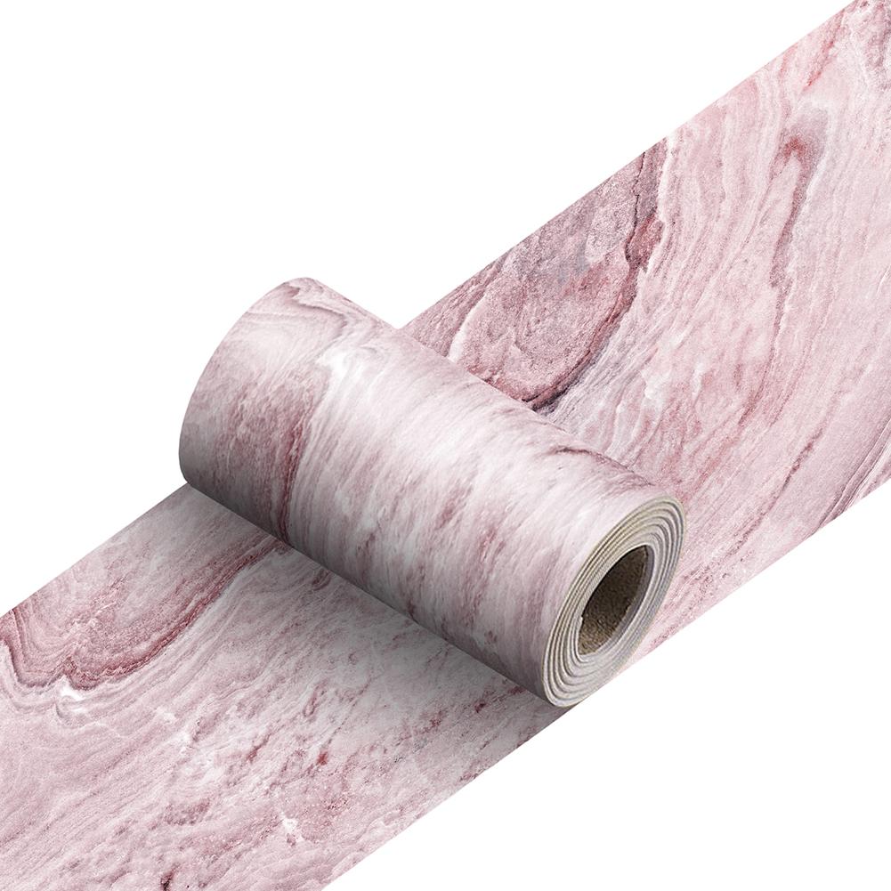 Marble Effect Self-Stick Wainscoting Strip for Walls 10 cm Wide 240 cm Long PVC Waterproof Removable Interior Trim