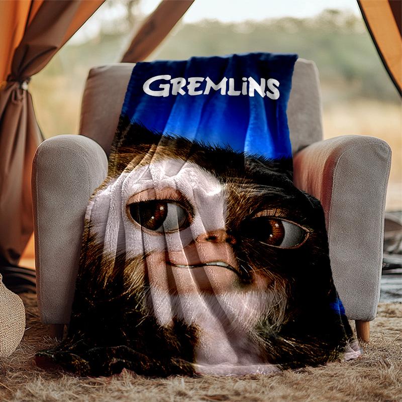 Gremlins Flannel Blanket Soft Warm All-Season Throw, Design for Camping, Car Travel, Hiking Sofa, Bed, Office Perfect Gift for Parties