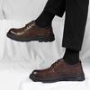 Męskie skórzane buty Styl Gentleman Biznesowy Biuro i Impreza Rekreacja na świeżym powietrzu uliczne buty dla dorosłych Eleganckie sznurowane