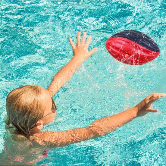 Soft Rugby Ball Kids Foam Spiral Football Toy Easy Grip Decompression Toy Hand-Eye Coordination Training Small Footballs for School Sports Party Game