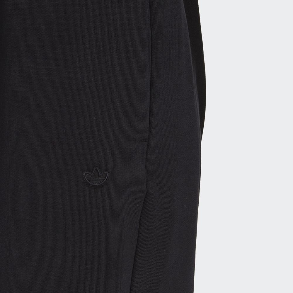 Adidas Originals Adicolor Contempo Solid Logo Embroidered Elastic Waist Straight Leg Knit Sports Pants Women Bottoms Black HM1790