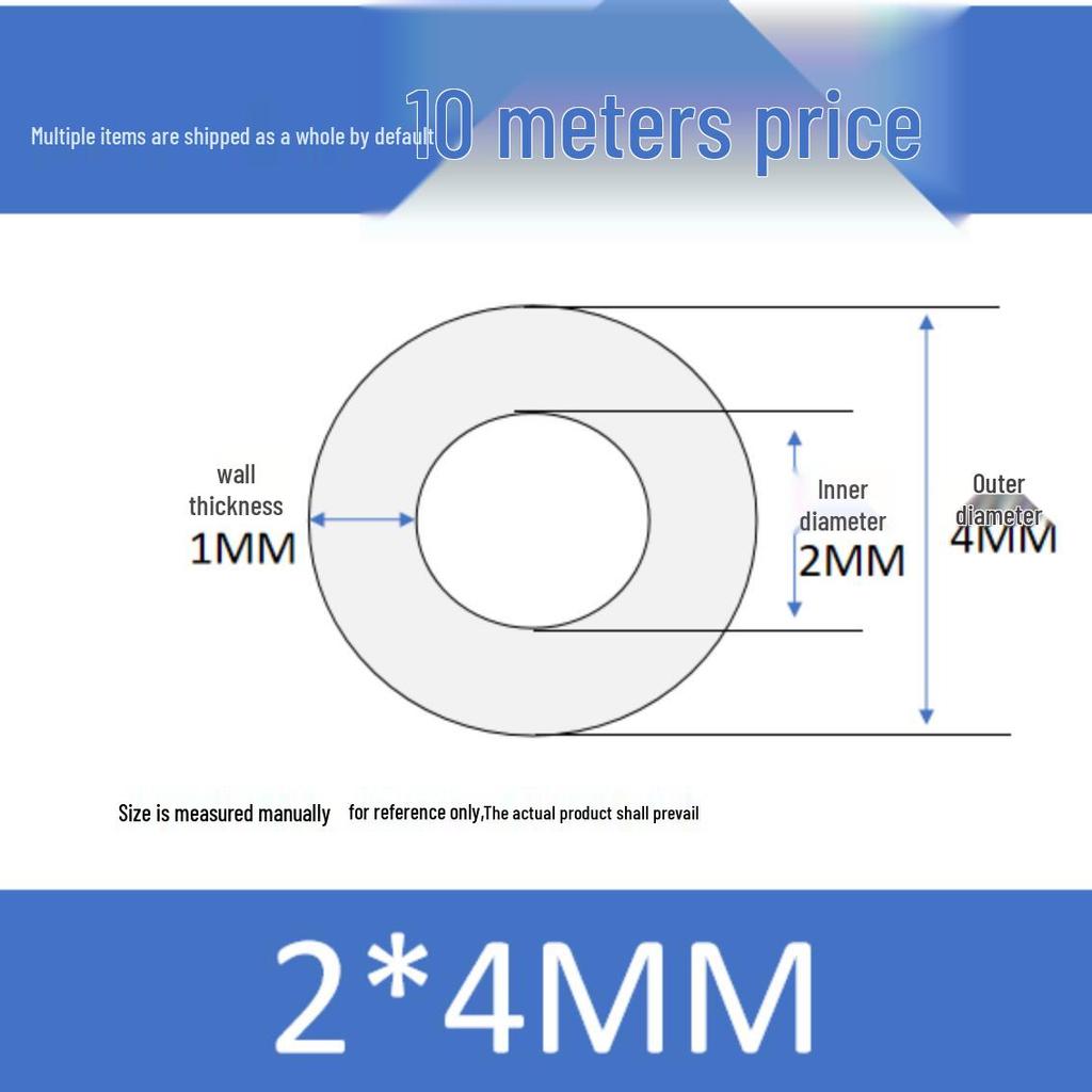Kleiner Hochtemperaturbeständiger Lebensmittelechter Silikonschlauch - Innendurchmesser 0,3-1
