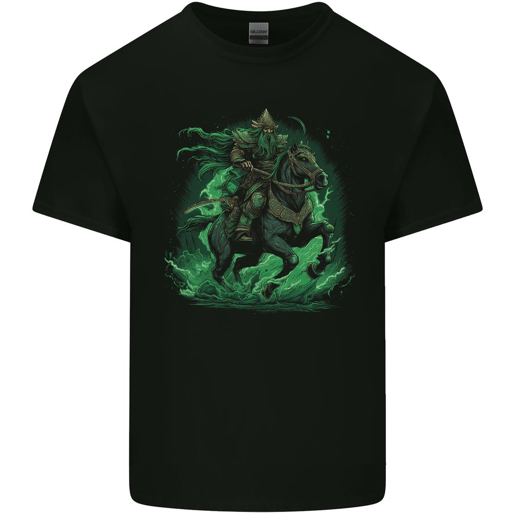 A Fantasy Wizard on Horseback Warlock Magician Kids T-shirt Childrens M