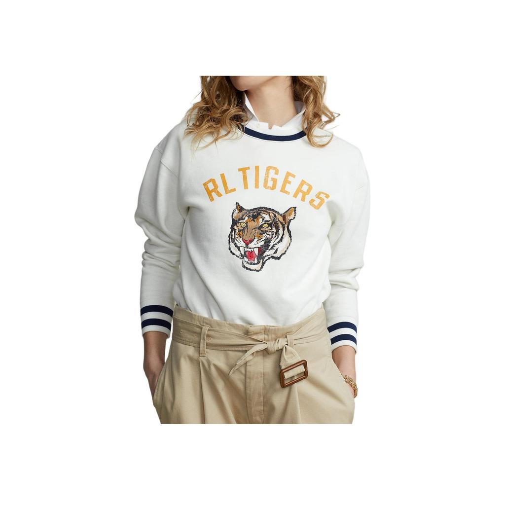 Polo Ralph Lauren FW25 Felpa Girocollo Manica Lunga con Stampa Testa di Tigre RL Unisex sweatshirt WMPOKNINFB20215-100