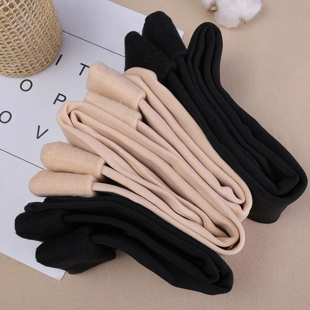 60cm Autumn Winter Adult Warm Medium Tube Floor Socks Plush Thicken Thermal Men Women Fashion Solid Color Velvet Snow Socks