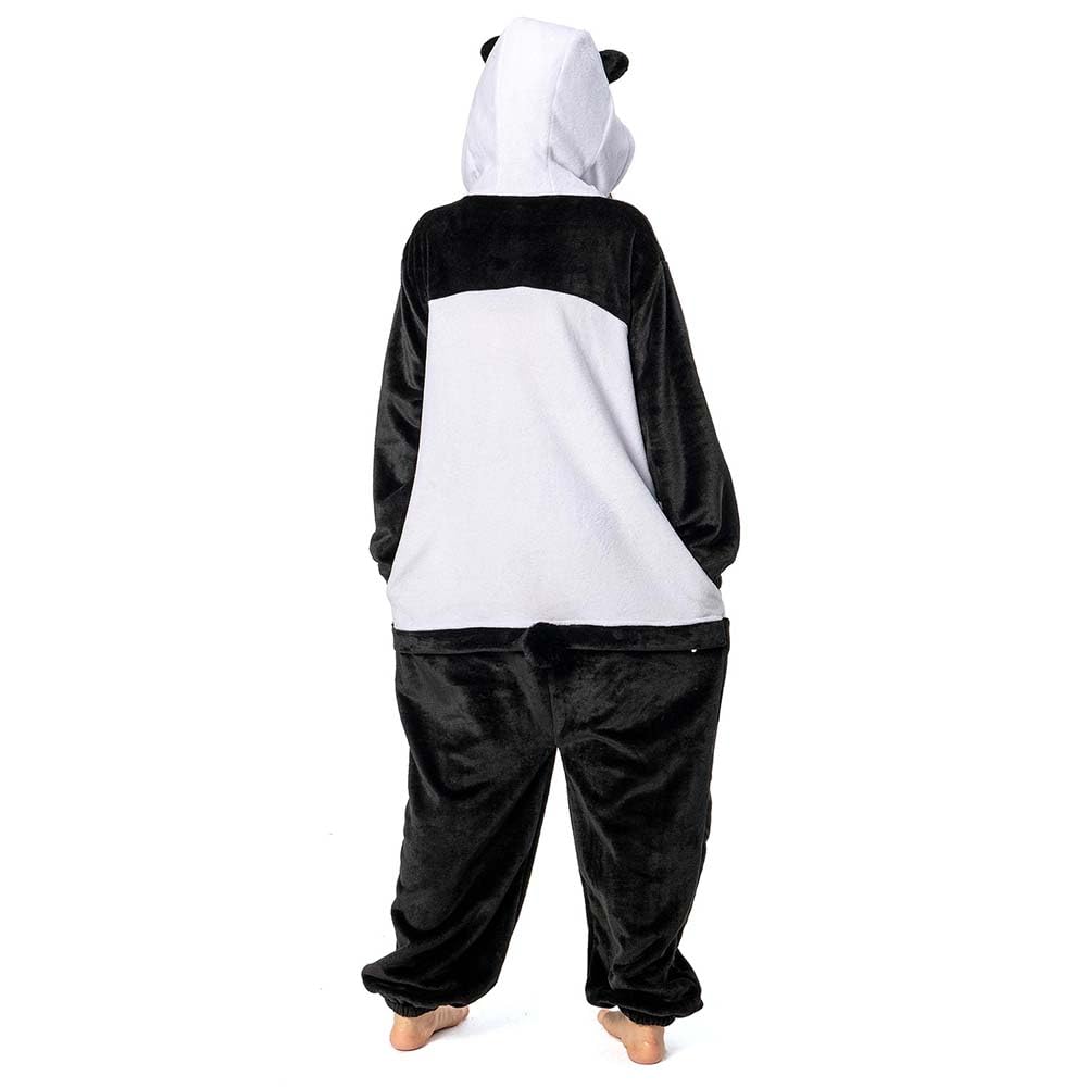 OLAOLA Panda Kigurumi Animal Costume for Fluffy Loungewear for Men and Warm Winter Cute Flannel Pajamas for Room Cold Unisex Pajamas, Adults, Women,