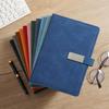 Custom Logo A5 Notebook: Elegant Soft Leather with Buckle, Business Diary Gift Set