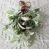 Simulated Mistletoe Branch Christmas Greenery Floral Stems Branches Festive Mistletoe Garland Durable Faux Branches