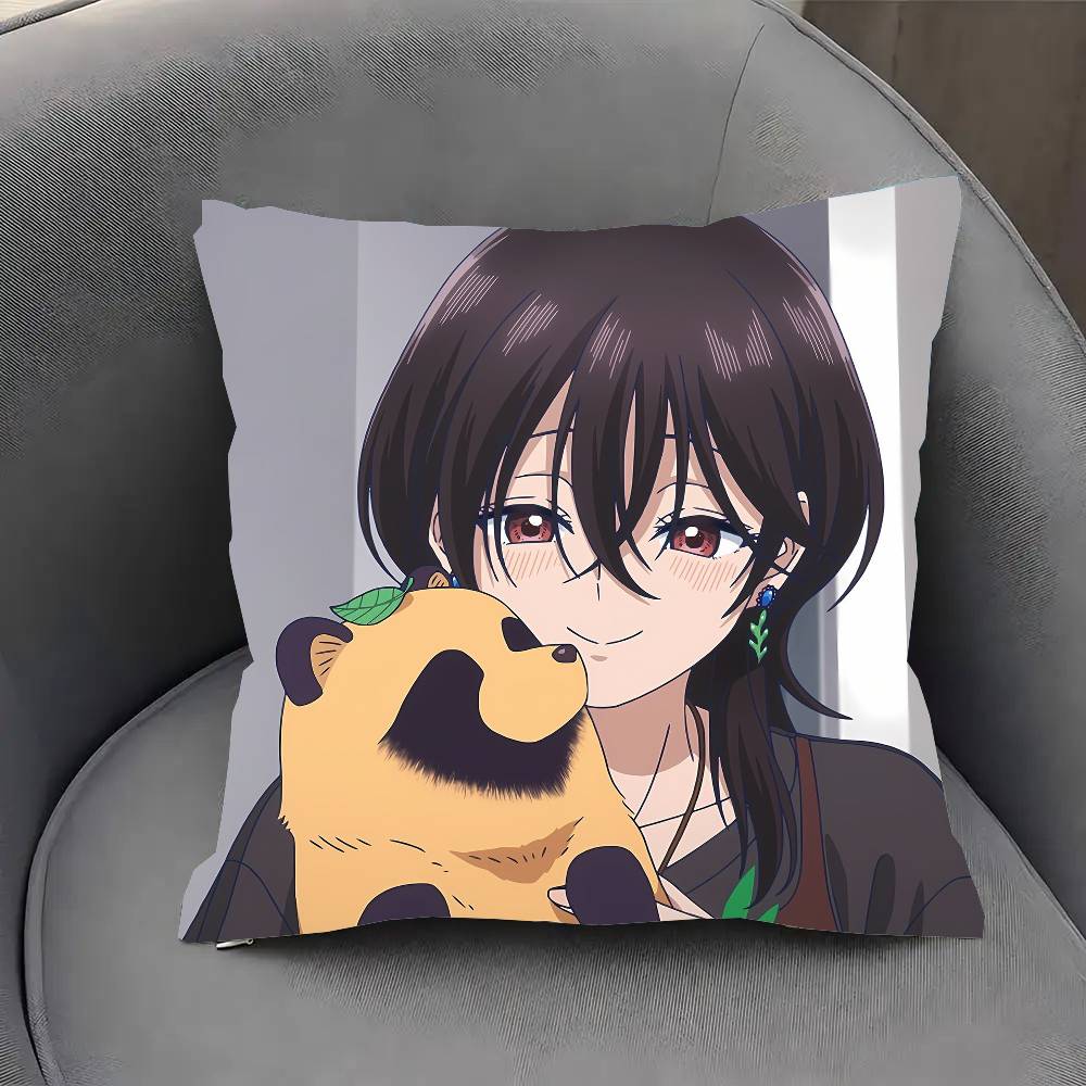 With You And The R-Rain Anime Pillow Case Fashion Square Pillowcase Bedroom Sofa Room Ins Decoration Leisure
