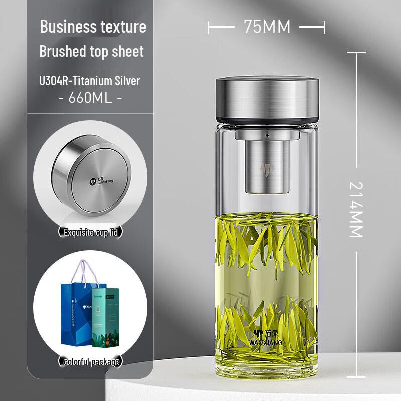 Wanxiang High Borosilicate Glass Water Bottle