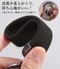 CigaMaTe Genuine Leather Car Key Ring, Key Chain, Double Ring, Carabiner, Carabiner, Car, Bike,