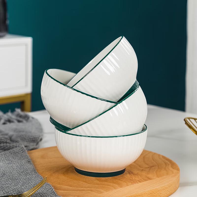 Haoya Jingdezhen Underglaze Ceramic Rice Bowl Set