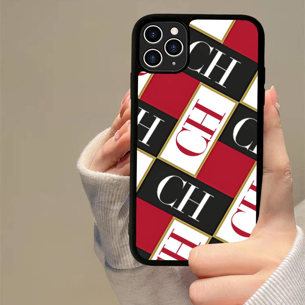 

C-Carolina Fashion H-Herrera For IPhone 17 16 15 14 13 12 11 Mini Pro Max Plus PC+TPU Back Phone Cover iPhone 17 Air