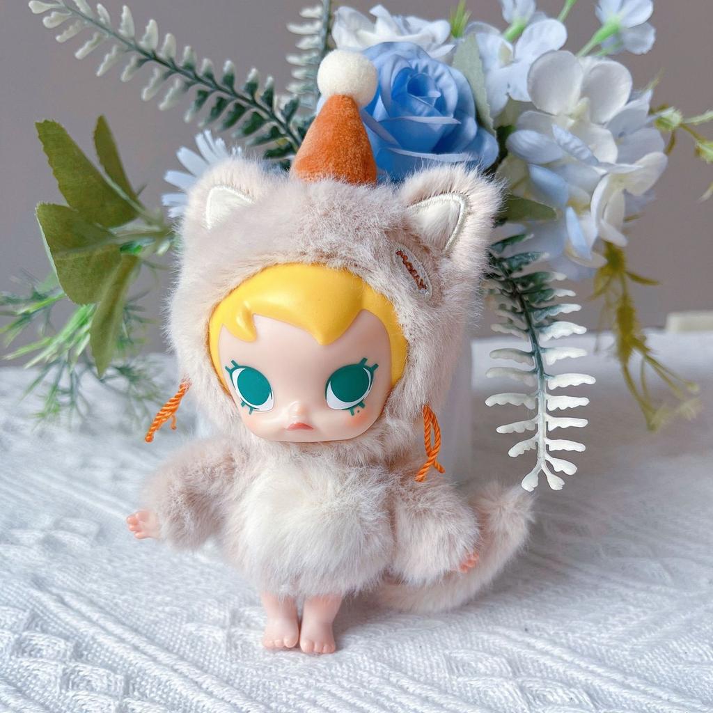 1 Piece Bag Decoration Baby Molly Pocket Friends Series Vinyl Figure Pendant Toys Kawaii Model Plush Keychain Children'S Gift