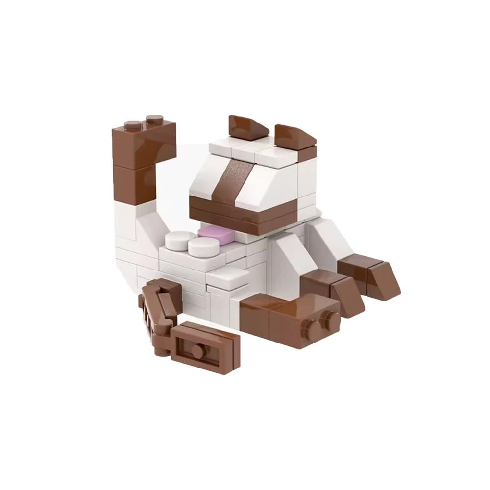 Creative Zoo Building Blocks Animal Model Set – Rhinoceros Goose Milch Cow Children's Assembled Toys, Fun Animal Ornaments