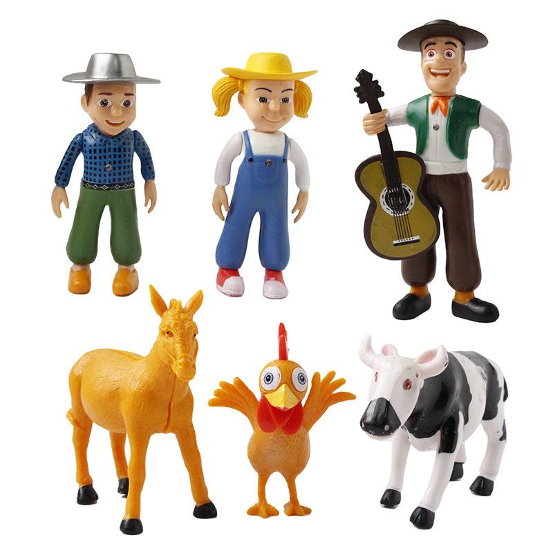 Early Education Farm Animal Model Toy Set 7.5-12.5CM