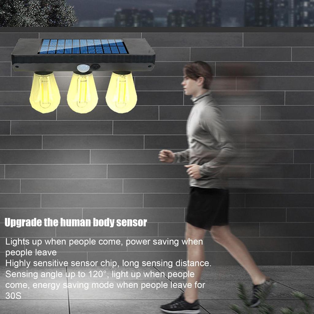 Solar Wall Lights Outdoor Waterproof Bright Motion Sensor for Deck Garage Outside Fence Exterior Lighting Fixtures