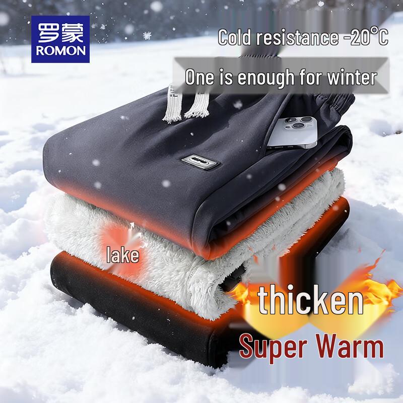 

ROMON Men s Fleece-Lined Casual Pants 2XL