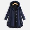 Women's Casual Loose Hooded Jacket for Spring and Autumn Regular Fit Long Style