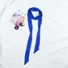 Women's Solid Silk Ribbon Scarf: Thin, Long, Narrow Neck Tie & Shirt Accessory