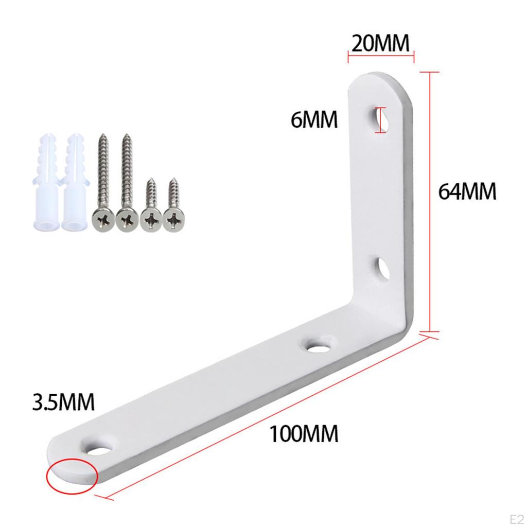 Wall Mount Shelf Supports - Pack of 8
