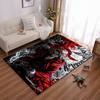"Anime Warrior with Red Coat Design Rug - Non-slip rug suitable for living room and bedroom sofas"