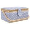 Blue polka dot sewing machine 30x23x16 cm