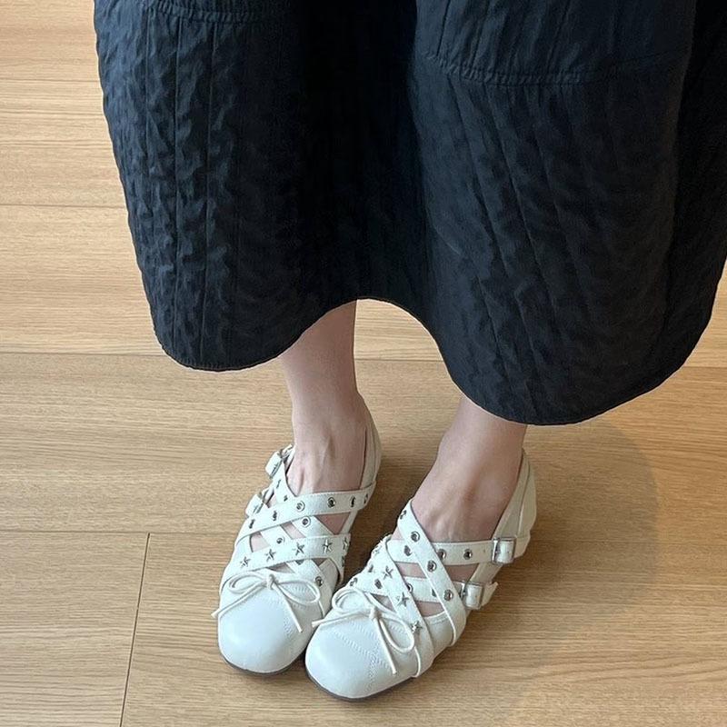

Spot version~ French small fragrant style Mary Jane shoes women s 2025 new sports style ballet shoes bow single shoes 39