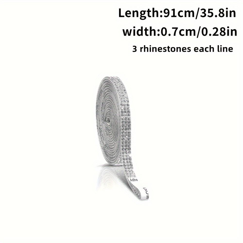 

Самоклеящаяся полосатая блестящая лента-наклейка со стразами, самодельная лента для украшений, подходит для свадебных вечеринок, украшения стекла телефона в машине 3 lines