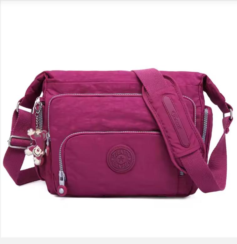 Hochwertige A4 Herren Damen Schulter Umhängetasche Cross Body Große Kapazität Geldbörse Wasserdicht Leicht Blau Lila Rot M1304