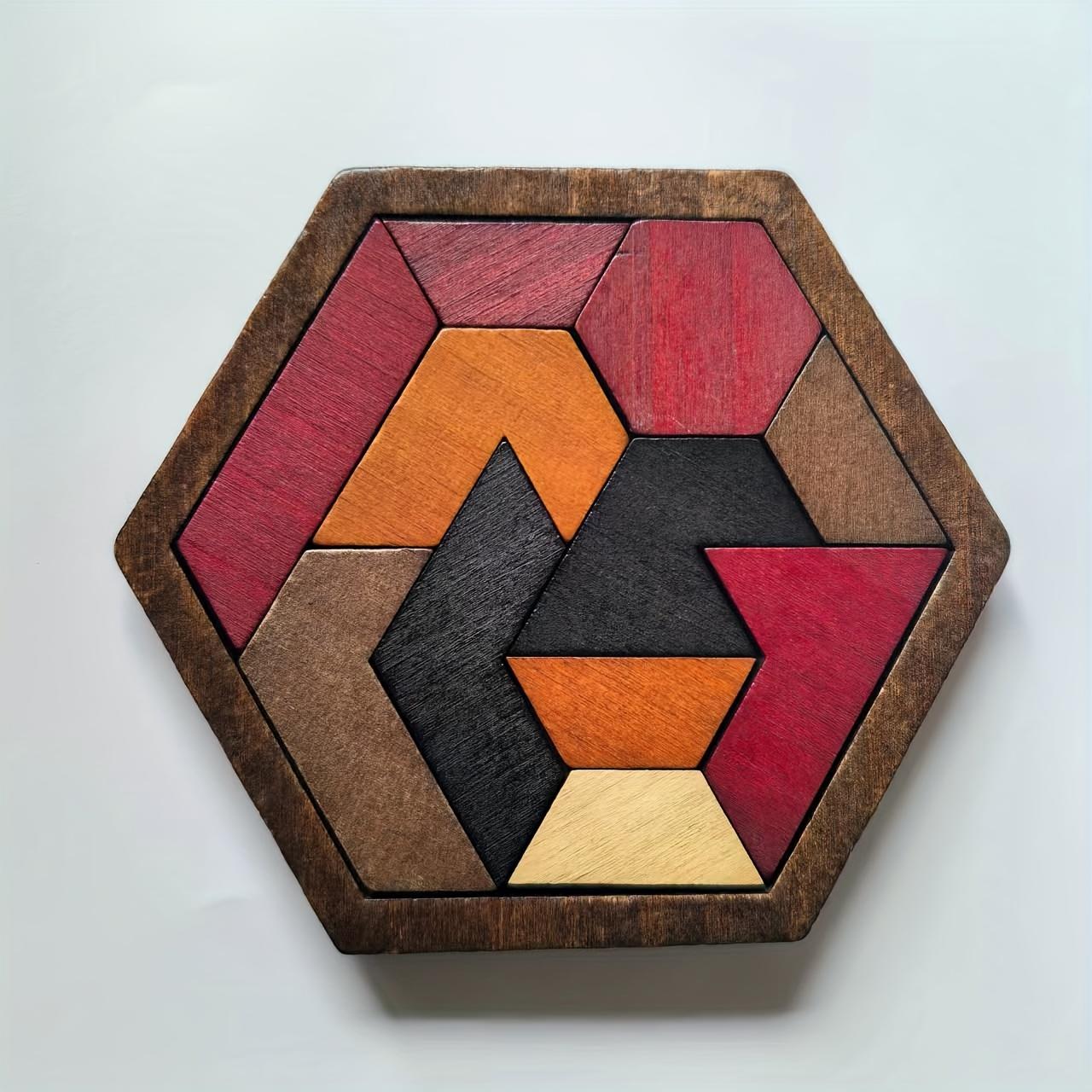 

Wooden Octagonal Puzzle, Educational Toy for Family Interaction and Portable Puzzle Game, Perfect for Halloween, Christmas, Thanksgiving Gifts 1pc