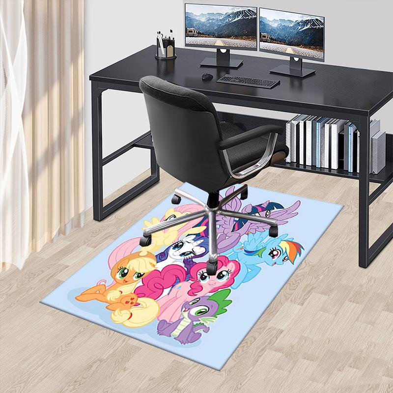 

1pc My Little Pony Rainbow Dash Office Chair Mat - Anime Cartoon Design, Non-Slip Carpet for Home Decor, Suitable for All Seasons, Perfect Gift for Fa 60cm by 90cm