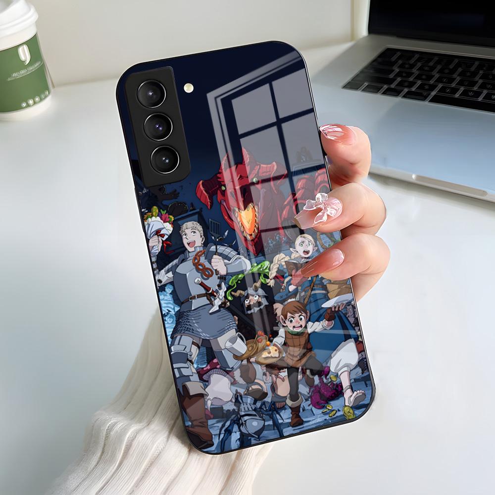 D-DungeonM- Meshi Phone Case For Samsung A56 A36 A26 A16 A15 A25 A35 A55 A14 A34 A24 A54 Glass Case