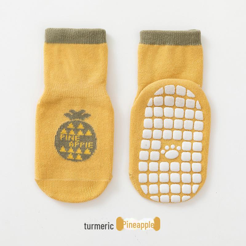 

25 шт. в упаковке весенних детских носков - милые носки-тапочки из чесаного хлопка в горошек с рисунком для малышей и детей постарше Size L 3-5 Years