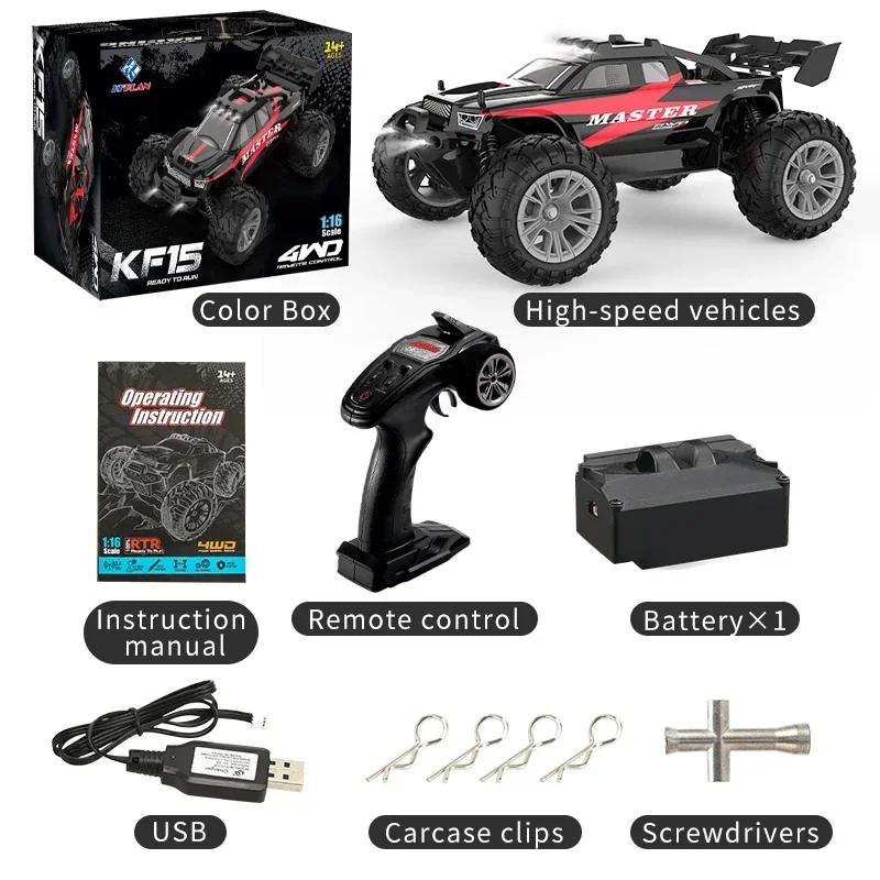 1:16 KF15 28KM/H Brushless 2.4G RC Drift Car IPX6 Waterproof With LED Lights 4WD Electric High Speed Racing Climbing Vehicle Toy