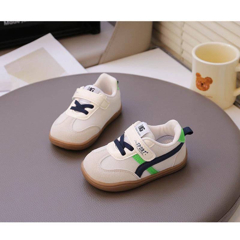 

Spring and Autumn New Children s Sports Shoes Baby Leather Soft Sole Casual Board Shoes Korean Version of Boys and Girls Moral Training Shoes 25 зелений