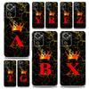 Phone Case For Xiaomi Redmi Note 15 14 13 12 4G 10 11 Pro Plus 5G 14C 13C 12C 10C TPU Cover Luxury Marble Letter A B Crown