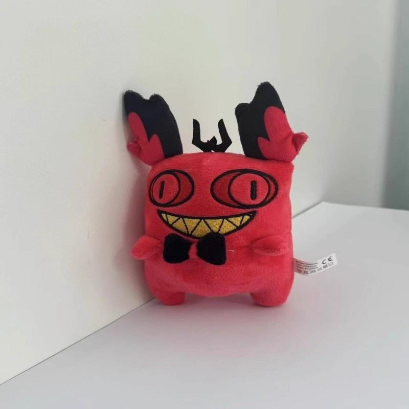 45cm Hazbin Hotel Katze Alastor Cosplay Plüschpuppe Cartoon weich Langes Kissen Stofftier Schreibtischdekoration Halloween Geschenke